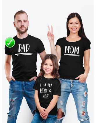 Футболки Family Look для всей семьи DAD MOM | Футболки Фэмили Лук