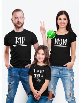 Футболки Family Look для всей семьи DAD MOM | Футболки Фэмили Лук