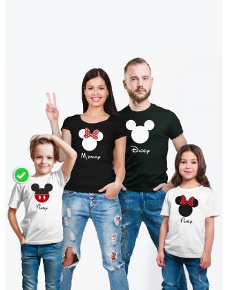 Футболка из комплекта Family Look Микки Маус | Футболки Фэмили Лук для всей семьи в одном стиле