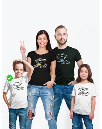 Футболка детская family look с принтом