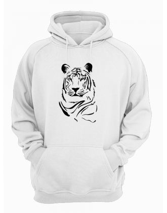 Худи мужское оверсайз с принтом Тигр