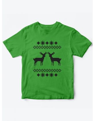 Детская футболка с рисунком Оленятки | Футболка для детей с прикольным принтом