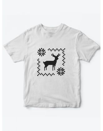 Детская футболка с рисунком Олень | Футболка для детей с прикольным принтом