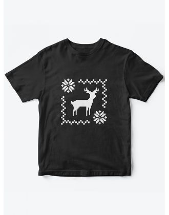 Детская футболка с рисунком Олень | Футболка для детей с прикольным принтом