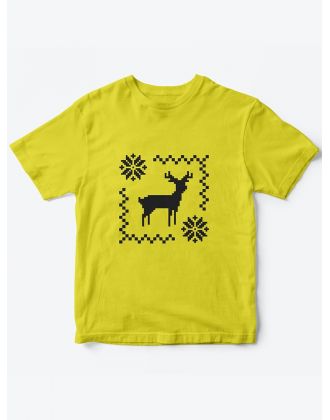 Детская футболка с рисунком Олень | Футболка для детей с прикольным принтом