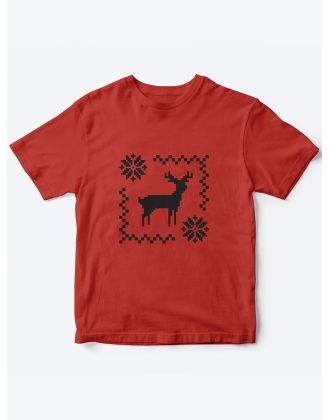 Детская футболка с рисунком Олень | Футболка для детей с прикольным принтом