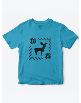 Детская футболка с рисунком Олень | Футболка для детей с прикольным принтом