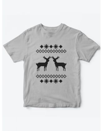 Детская футболка с рисунком Олени | Футболка для детей с прикольным принтом