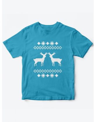 Детская футболка с рисунком Олени | Футболка для детей с прикольным принтом