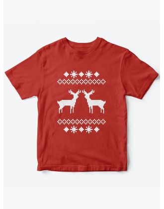 Детская футболка с рисунком Олени | Футболка для детей с прикольным принтом