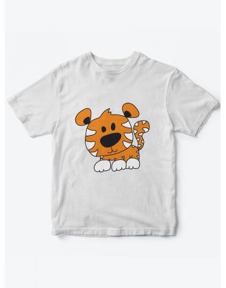 Детская футболка с рисунком Тигренок  | Футболка для детей с прикольным принтом