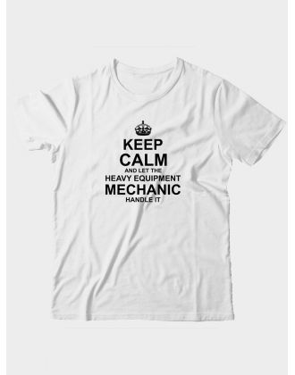 Прикольная футболка с принтом Keep calm and let heave equipment | Оригинальная и стильная футболка