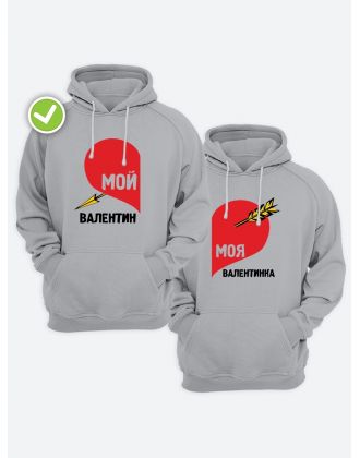 Парные толстовки для влюбленных оверсайз