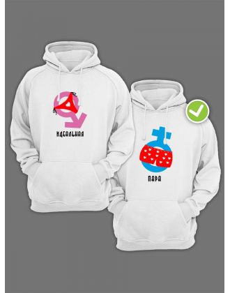 Парные худи для влюбленных с капюшоном