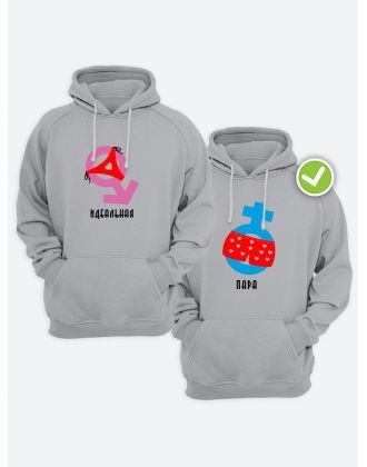 Парные худи для влюбленных с капюшоном