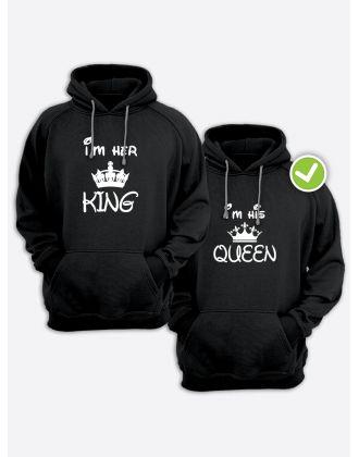 Парные худи для влюблённых с принтом