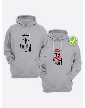 Парные худи оверсайз с принтом