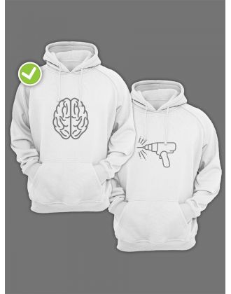 Парные толстовки для влюбленных оверсайз