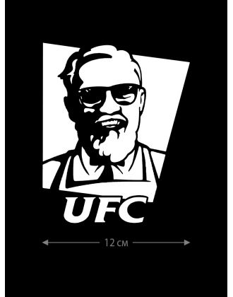 Наклейки на авто с принтом UFC | Стикеры для любых твердых поверхностей, для машин, стекол