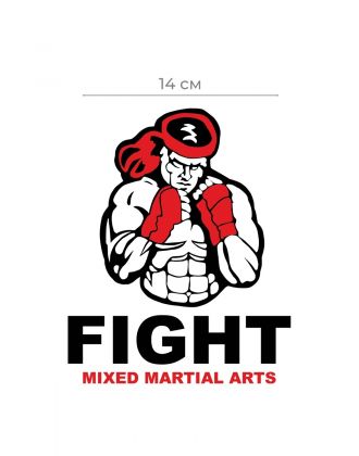 Наклейки на авто с принтом Fight MMA | Стикеры для любых поверхностей | самоклейка