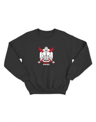 Свитшот для бойцов смешанных единоборств с принтом MMA Winner | Свитшот мужской для тренировок