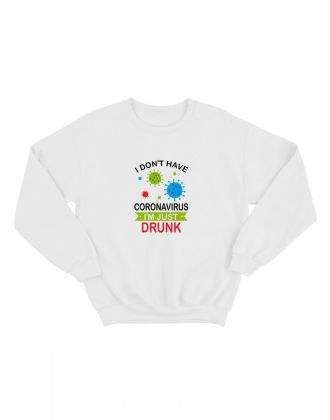 Стильные свитшоты для мужчин с надписью Coronavirus | Свитшот мужской с прикольным рисунком