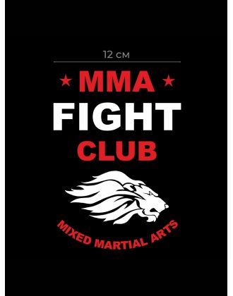 Наклейка на авто с изображением MMA club | Стикер для машины | самоклейка
