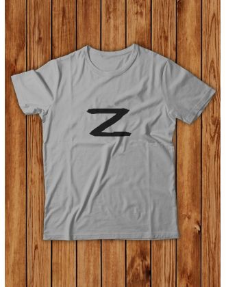 Мужская футболка с буквой Z / Футболка с принтом Z для мужчин