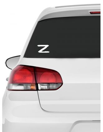 Наклейка на авто с принтом Z | Оригинальная наклейка на машину с буквой Z
