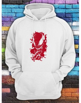 Женская толстовка, красный принт, sharp Женская толстовка, красный принт, sharp