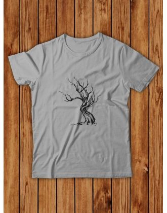 Футболка мужская с рисунком Дерево | Модная, прикольная и стильная футболка