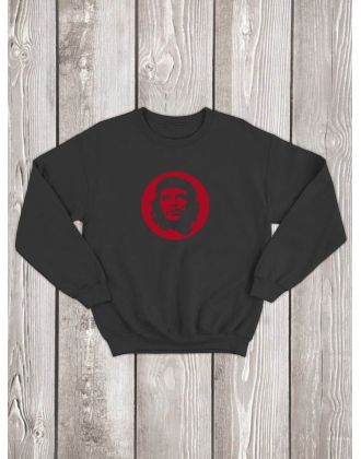 Свитшот мужской с принтом Че | Модная и стильная толстовка без капюшона