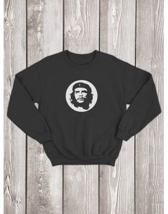 Свитшот мужской с принтом Че | Модная и стильная толстовка без капюшона