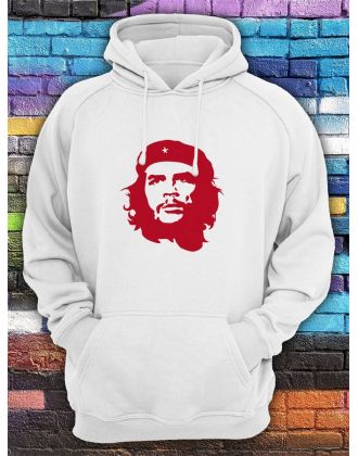 Худи мужское с принтом Че | Модная и стильная толстовка с капюшоном