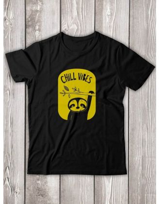Футболка мужская с рисунком Chill Vibes | Модная, прикольная и стильная футболка