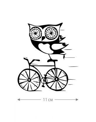 Наклейка на авто Сова / Оригинальная наклейка на машину Сова