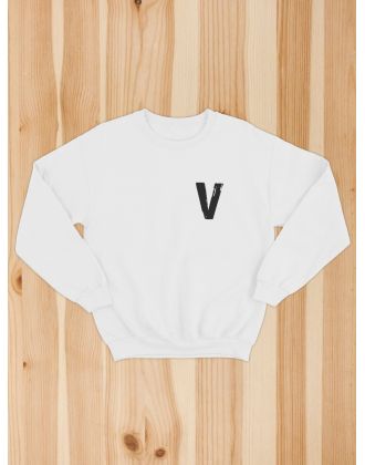 Свитшот V женский/черный/армия России/с принтом v/со знаком v/ с надписью/своих не бросаем/военный