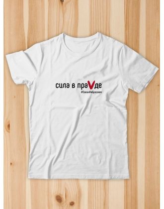 Футболка Сила в ПраVде мужская/армия России/с принтом z/со знаком z/ с надписью/военная