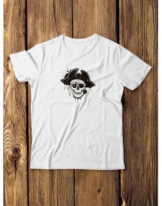 Футболка мужская с черепом базовая оверсайз с рисунком с надписью с принтом черепа