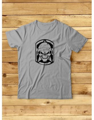 Футболка мужская с черепом базовая оверсайз с рисунком с надписью с принтом черепа