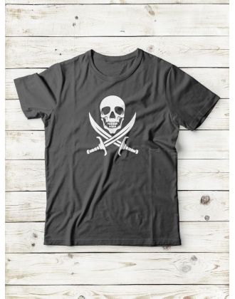 Футболка мужская с черепом базовая оверсайз с рисунком с надписью с принтом черепа