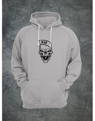 Худи с черепом мужское толстовка с капюшоном с рисунком с принтом унисекс