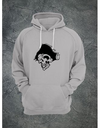 Худи с черепом мужское толстовка с капюшоном с рисунком с принтом унисекс