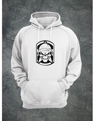 Худи с черепом мужское толстовка с капюшоном с рисунком с принтом унисекс