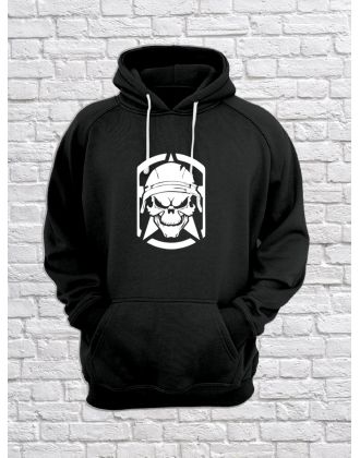 Худи с черепом мужское толстовка с капюшоном с рисунком с принтом унисекс