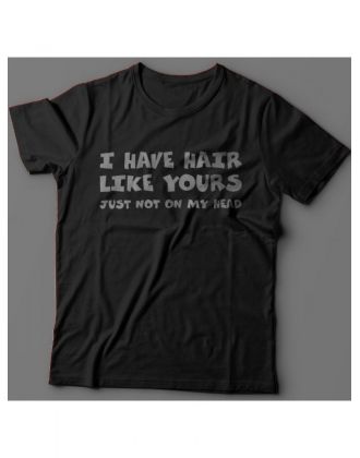 Sharp& Футболка с прикольной надписью «I have hair»