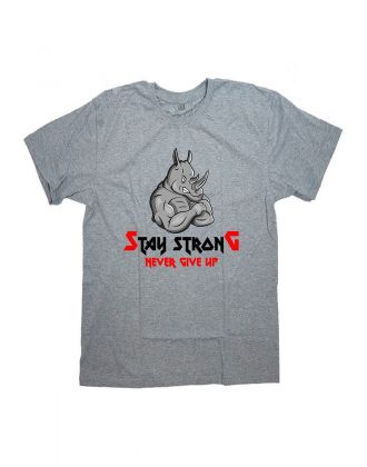Sharp& Мужская футболка с прикольным принтом "Никогда не сдавайся!"