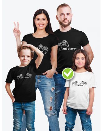 Sharp& Футболка с принтом family look оверсайз