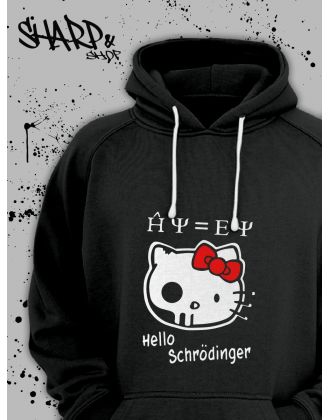 Толстовки, свитшоты и худи Hello Kitty Sharp&Shop Худи Hello Kitty черное оверсайз Куроми кофта дрейн гранж