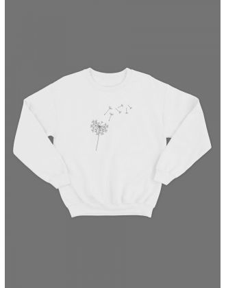 Sharp@Shop Черный свитшот белая толстовка оверсайз Ахегао